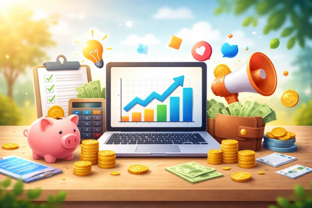 cara menentukan anggaran promosi toko umkm